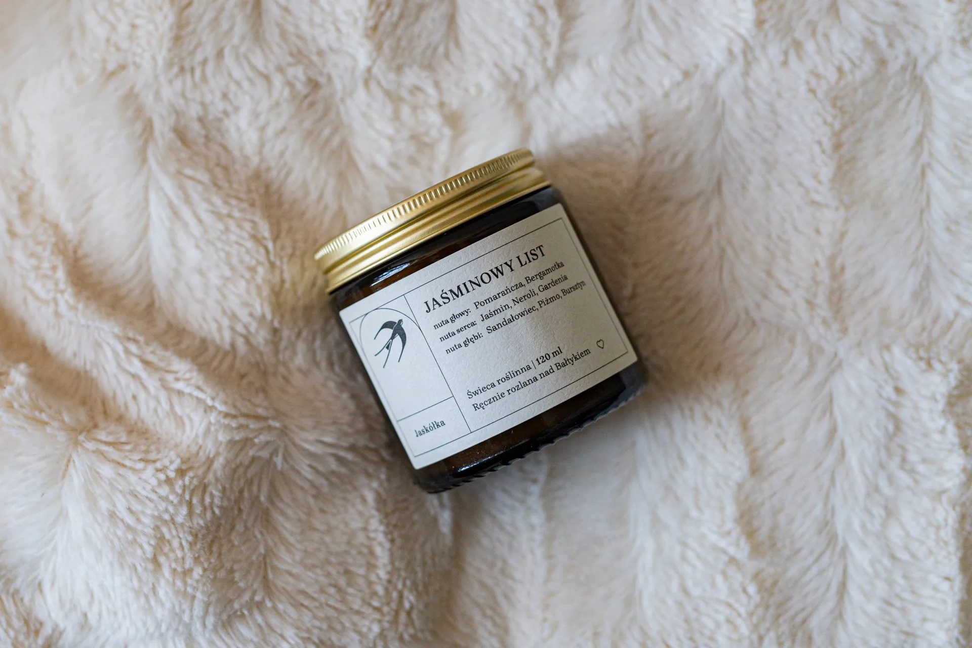 ŚWIECA SOJOWA JAŚMINOWY LIST - 120 ml
